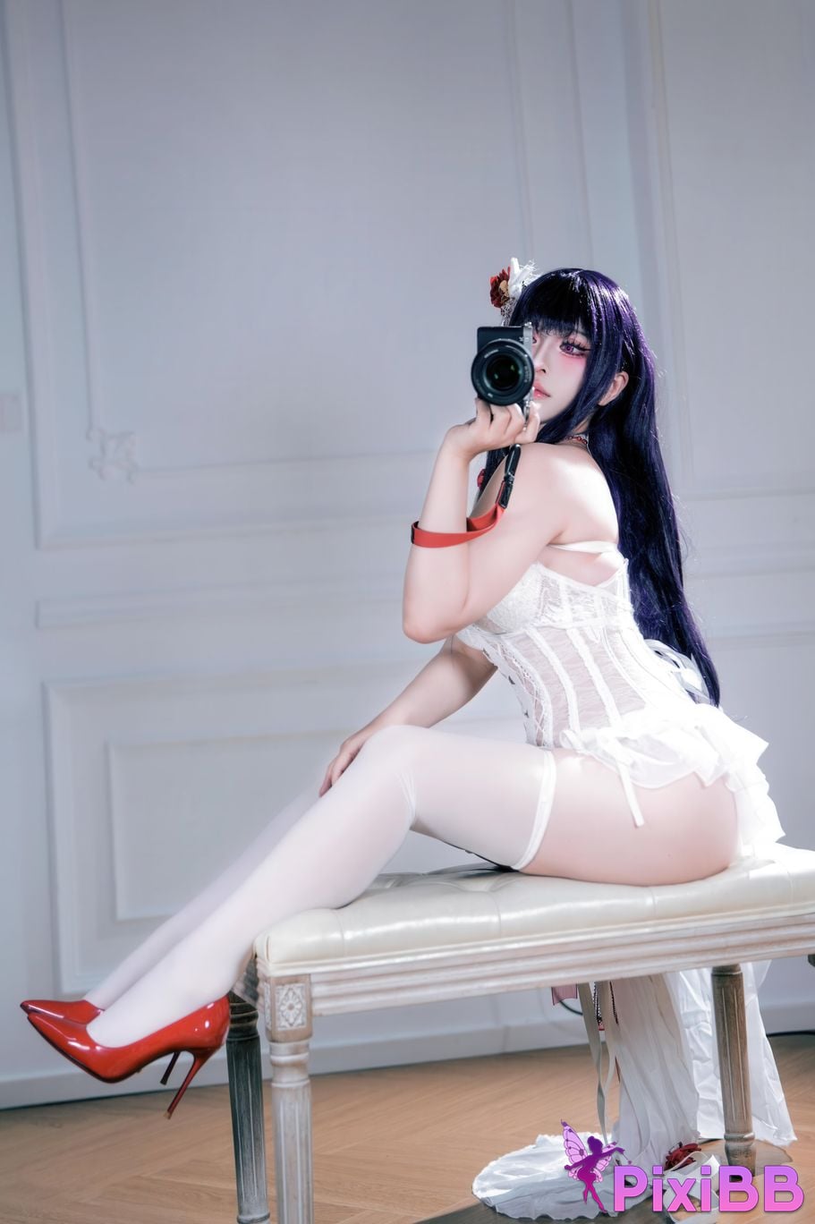 Cosplayer Half half son Nikke goddess of victory Mihara Bond Chain PixiBB.COM 023