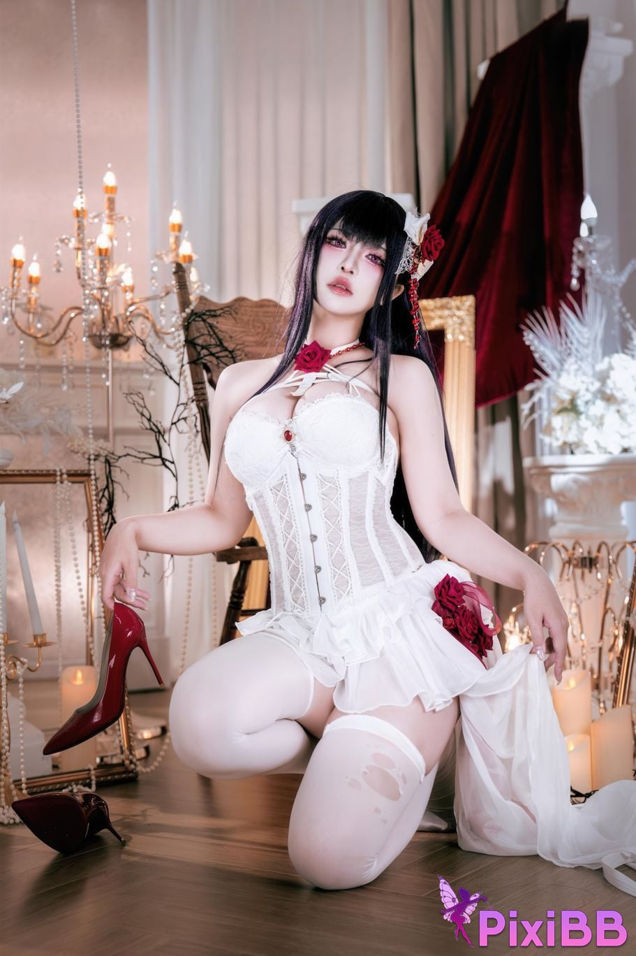 Cosplayer Half half son Nikke goddess of victory Mihara Bond Chain PixiBB.COM 025