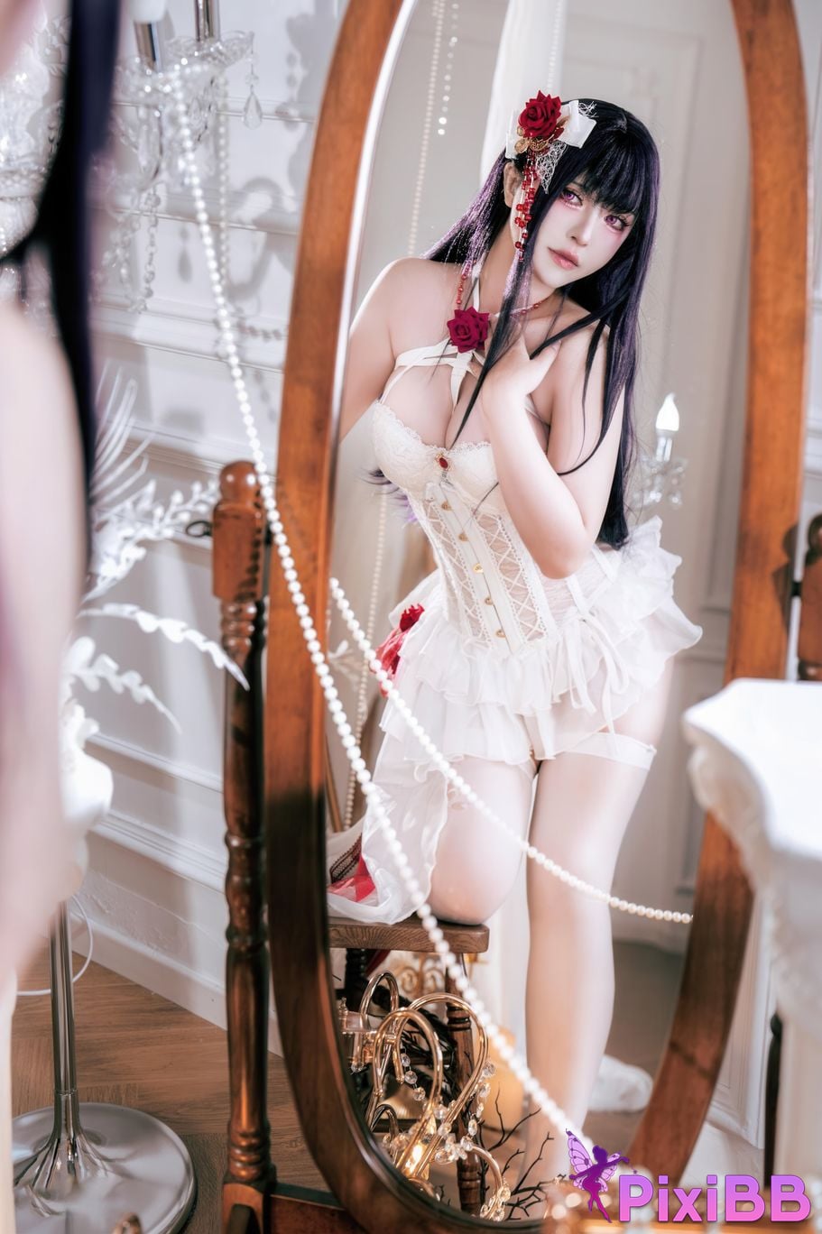 Cosplayer Half half son Nikke goddess of victory Mihara Bond Chain PixiBB.COM 033