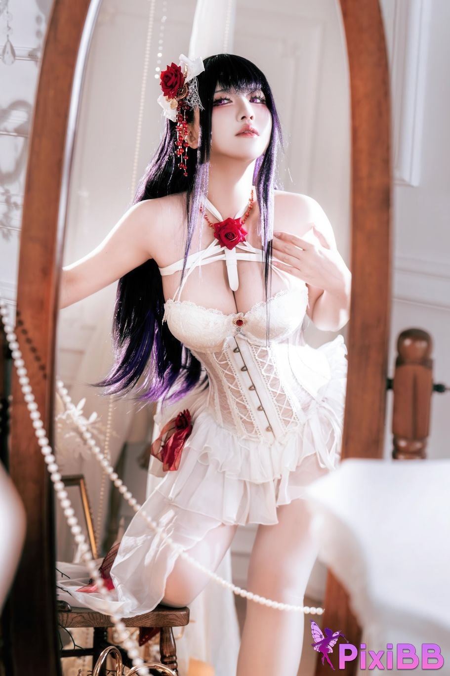 Cosplayer Half half son Nikke goddess of victory Mihara Bond Chain PixiBB.COM 035