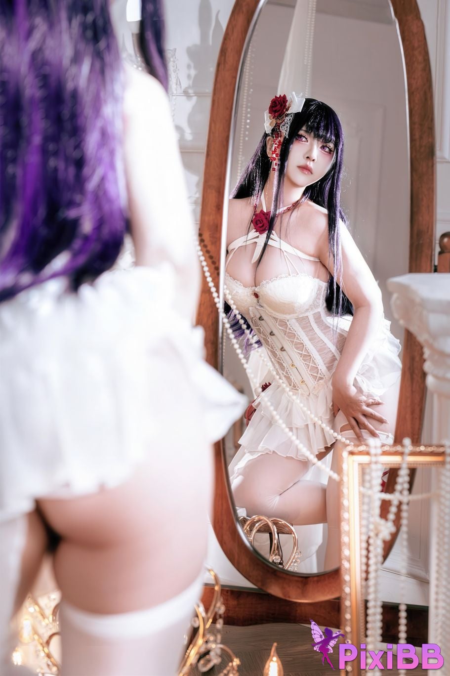 Cosplayer Half half son Nikke goddess of victory Mihara Bond Chain PixiBB.COM 036