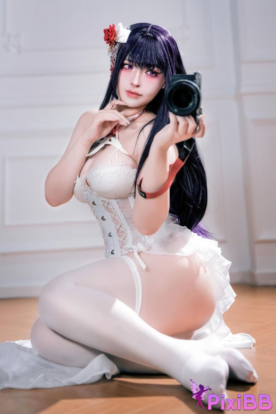 Cosplayer Half half son Nikke goddess of victory Mihara Bond Chain PixiBB.COM 043