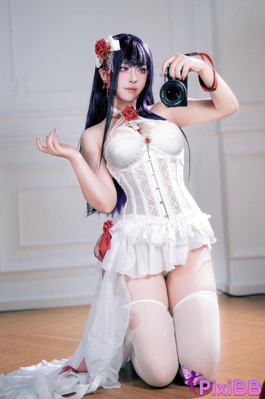 Cosplayer Half half son Nikke goddess of victory Mihara Bond Chain PixiBB.COM 047