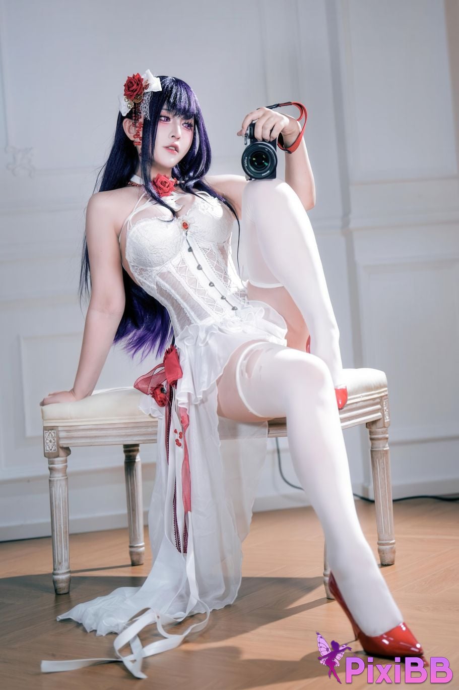 Cosplayer Half half son Nikke goddess of victory Mihara Bond Chain PixiBB.COM 053