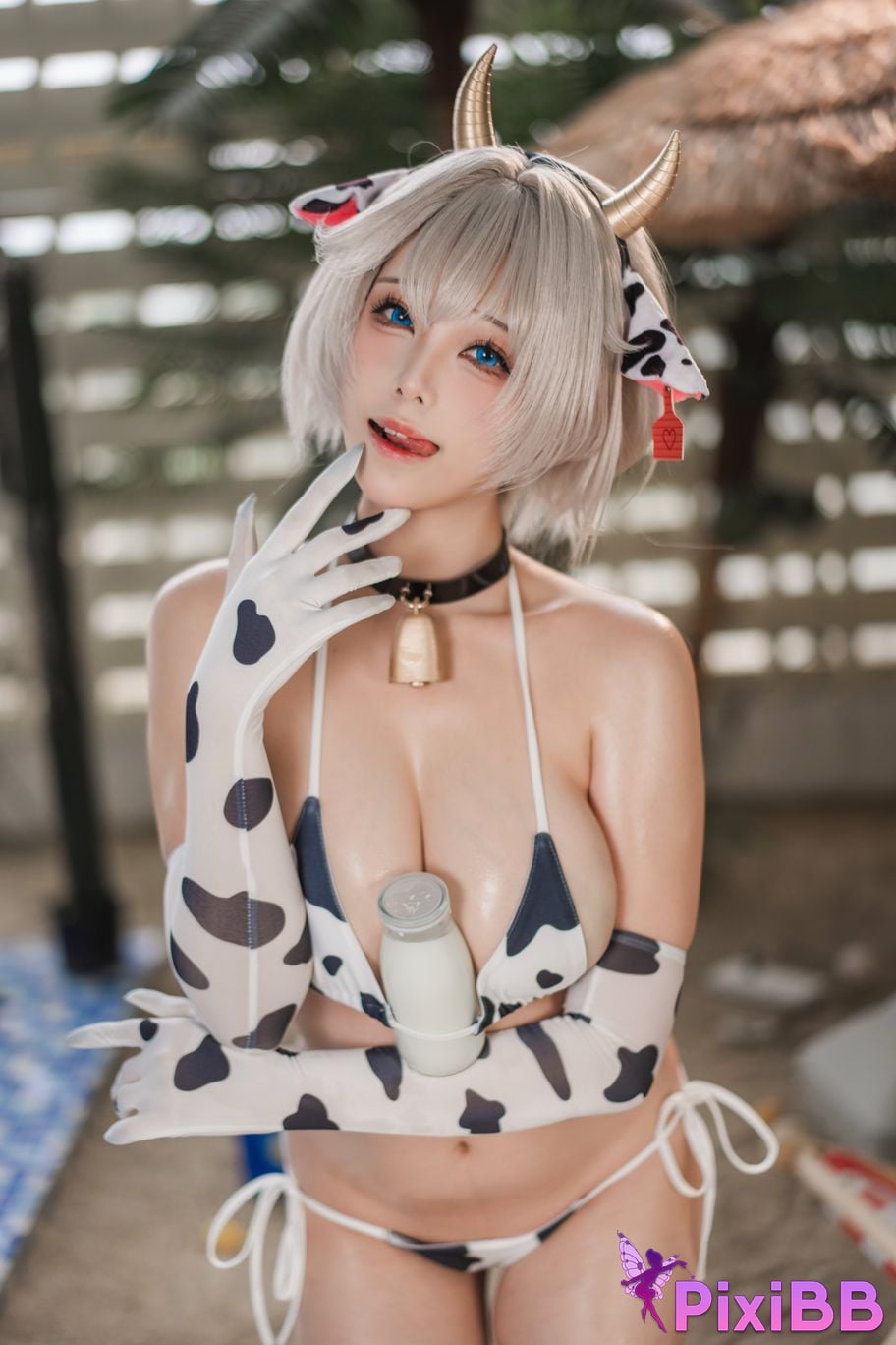 Cosplayer honey cat fur brown dust dairy cow PixiBB.COM 106