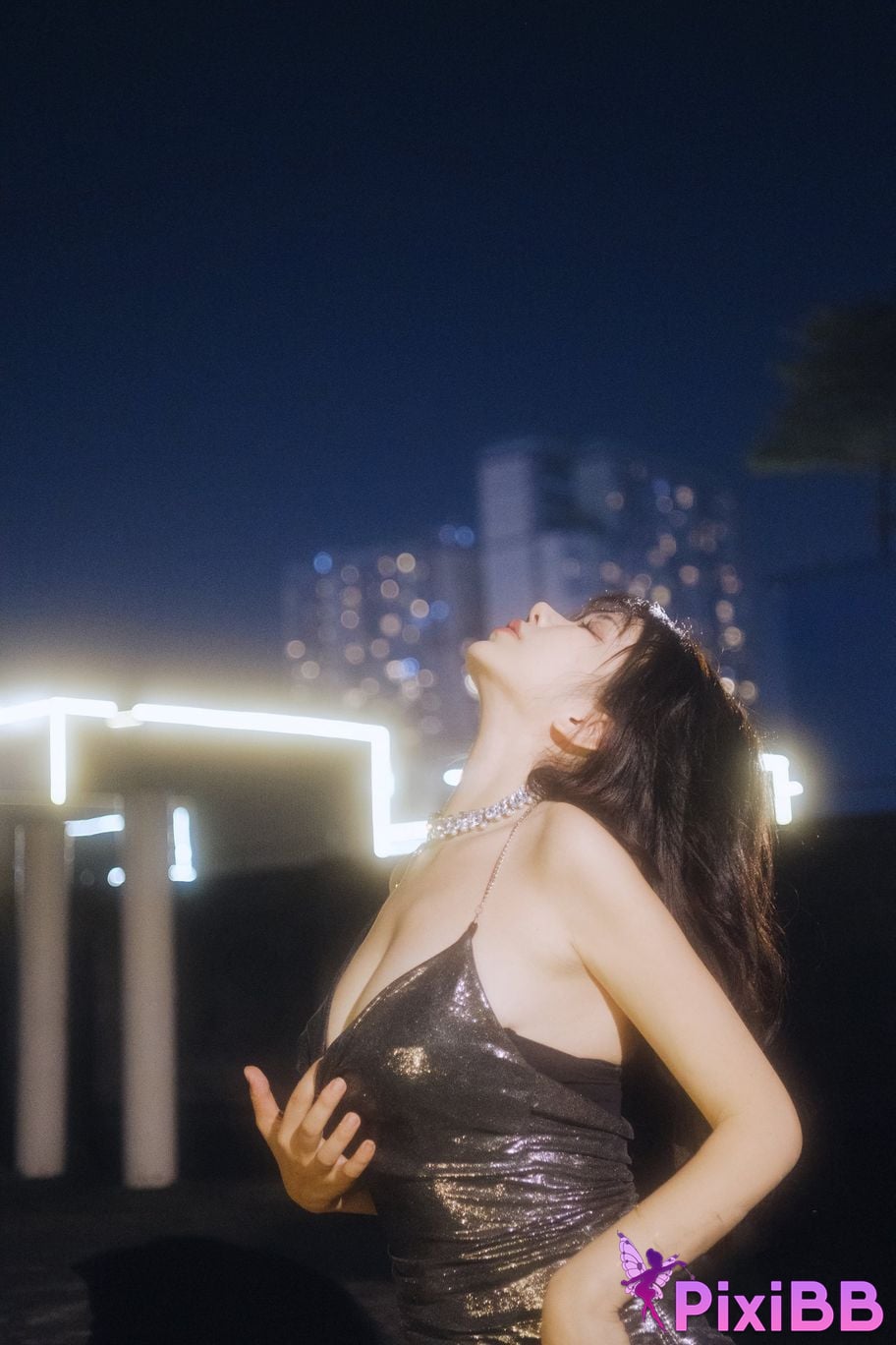 Cosplayer Tina Very evil night dress PixiBB.COM 002