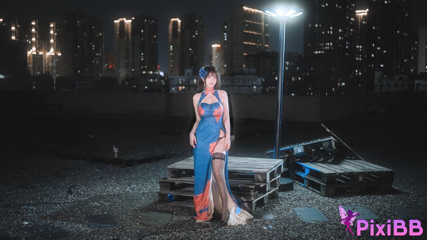 Cosplay Tina is so evil Azur Lane Jianwu Cheongsam PixiBB.COM 003