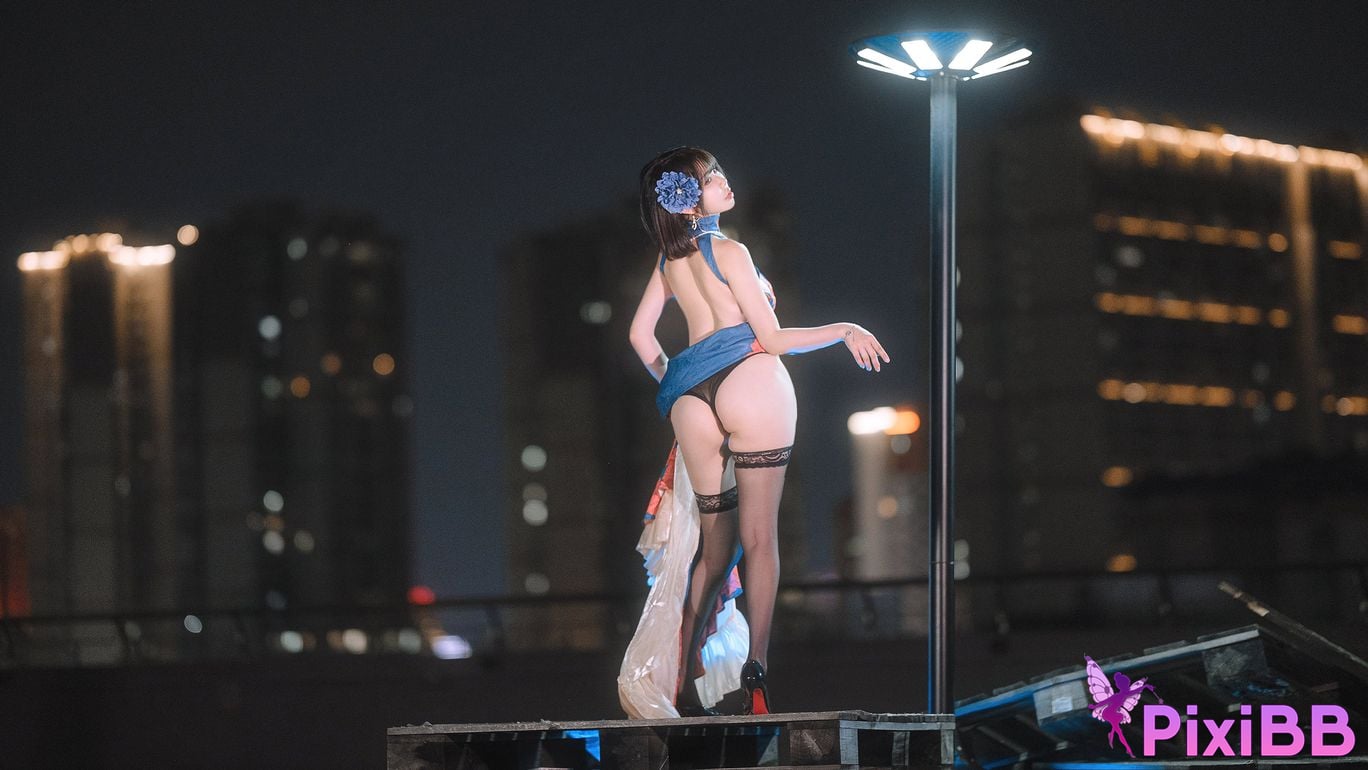 Cosplay Tina is so evil Azur Lane Jianwu Cheongsam PixiBB.COM 017