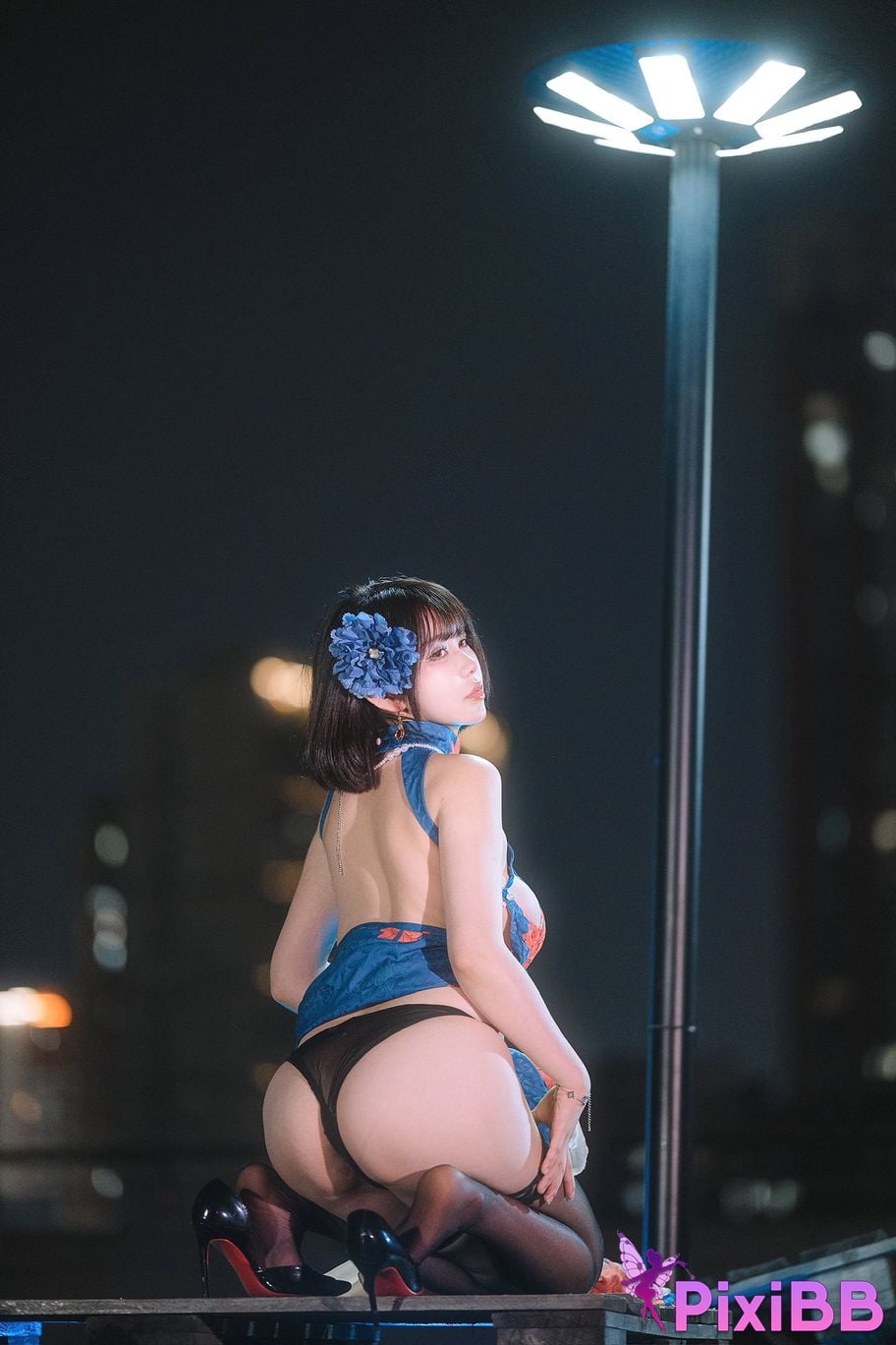 Cosplay Tina is so evil Azur Lane Jianwu Cheongsam PixiBB.COM 021