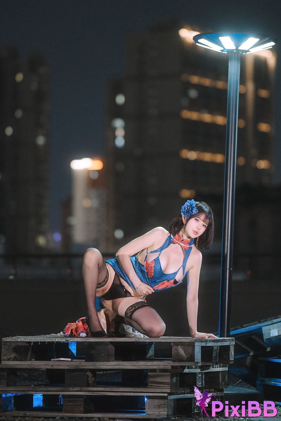 Cosplay Tina is so evil Azur Lane Jianwu Cheongsam PixiBB.COM 025