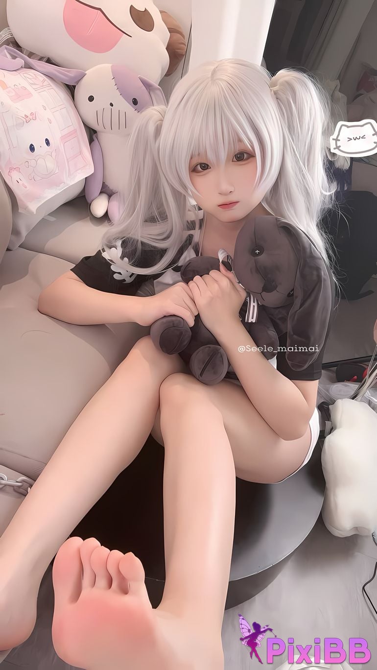 Cosplay Seele Mai White double ponytail PixiBB.COM 005