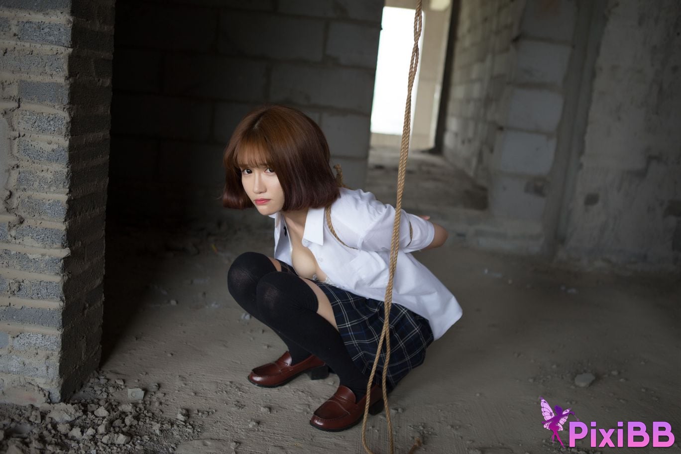 XR Uncensored K8 Tsundere and cute Vivian R18 XIUREN model Bound school girl PixiBB.COM 028