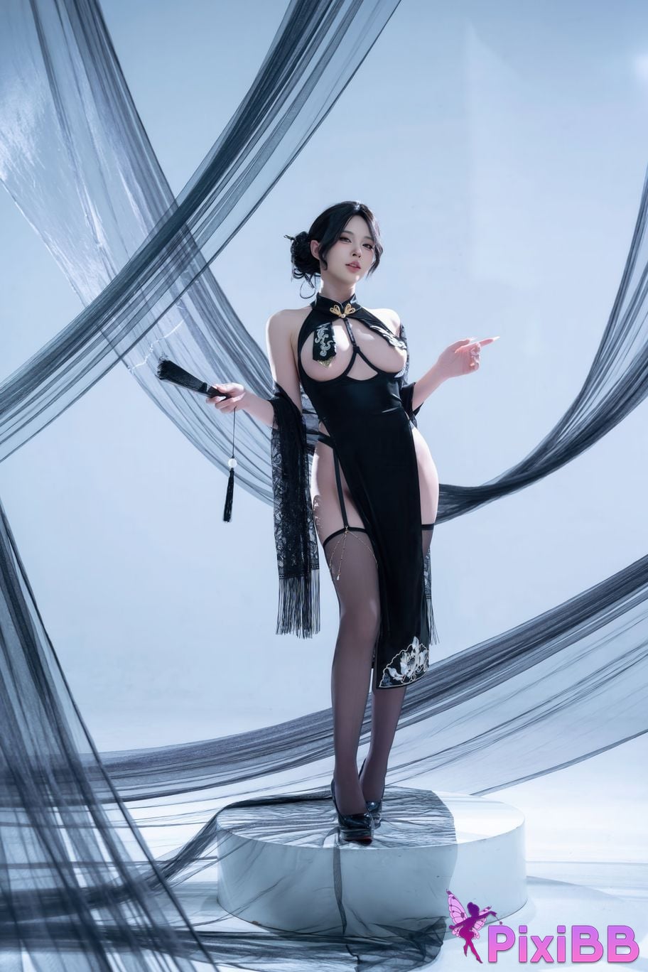 Cosplayer Yuno Shimizu night lotus PixiBB.COM 001