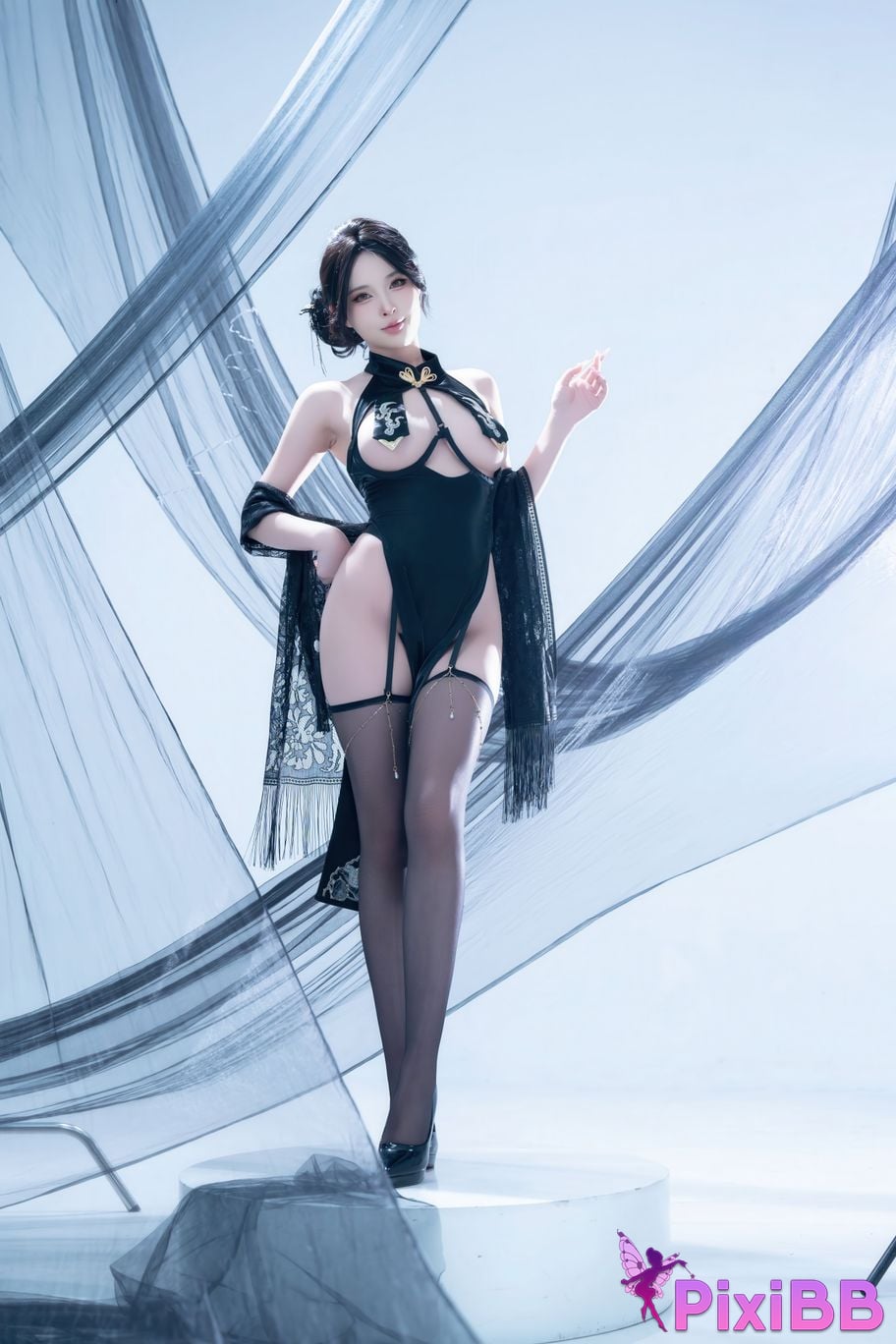 Cosplayer Yuno Shimizu night lotus PixiBB.COM 033