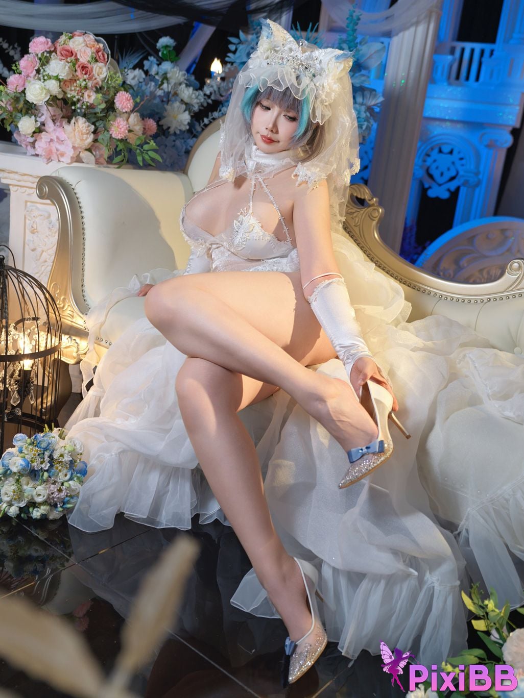 Cosplayer Mahua Sauce azur lane Cheshire PixiBB.COM 030