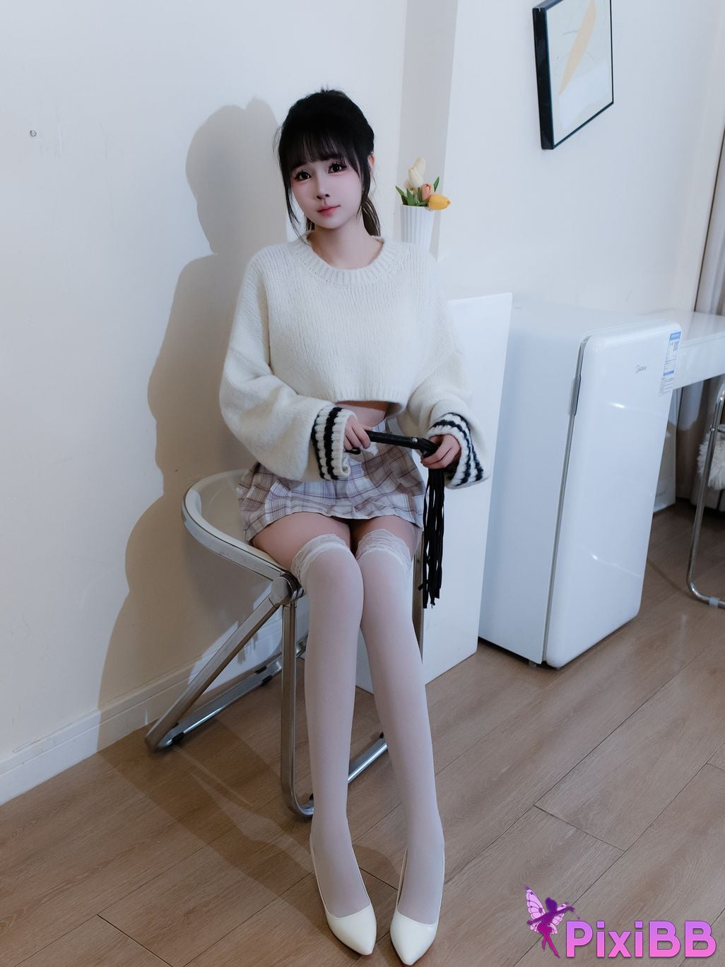 XR Uncensored Shen Mier R18 XIUREN model white sweater PixiBB.COM 006