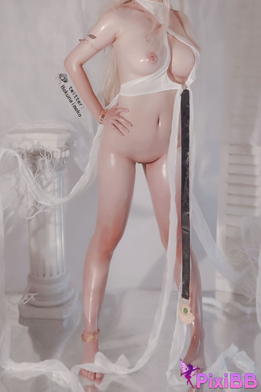 Cosplayer Hokunaimeko Kitano Meko Celestine Lucullus 1 Kuroinu PixiBB.COM 002