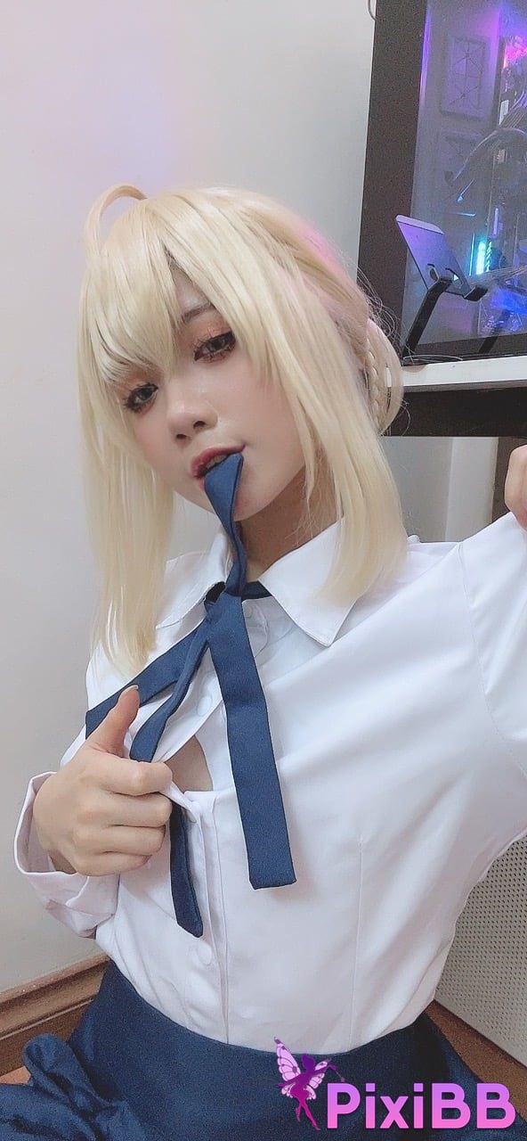 Cosplayer PoppaChan Artoria Pendragon Fate PixiBB.COM 016
