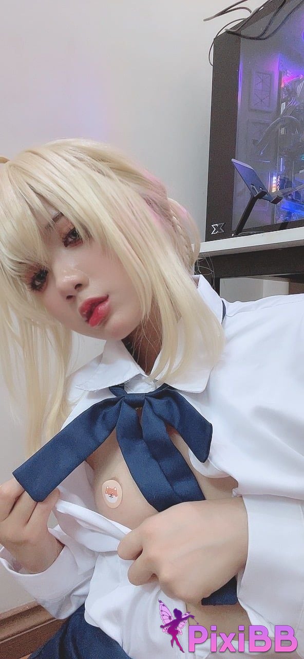 Cosplayer PoppaChan Artoria Pendragon Fate PixiBB.COM 022