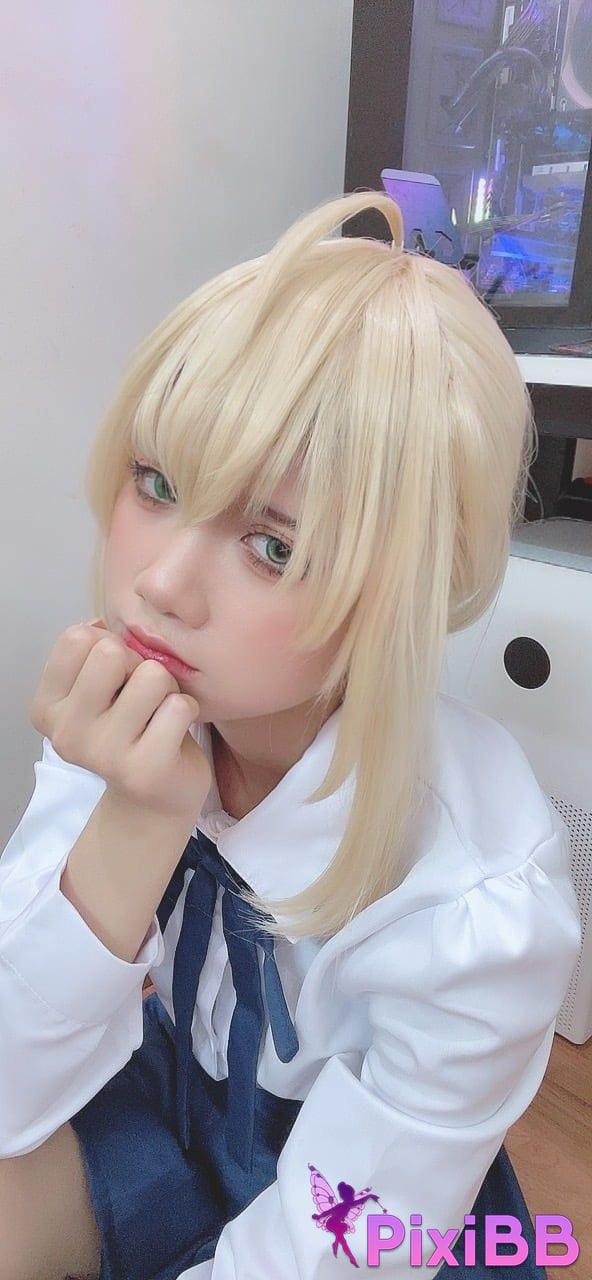 Cosplayer PoppaChan Artoria Pendragon Fate PixiBB.COM 067