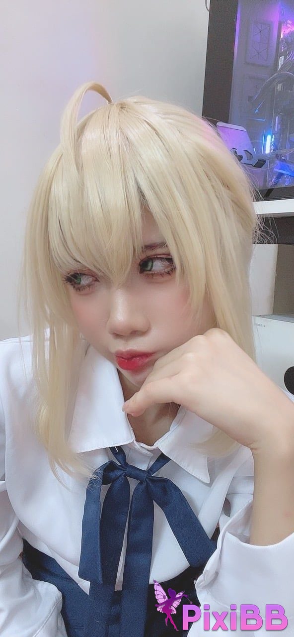 Cosplayer PoppaChan Artoria Pendragon Fate PixiBB.COM 072