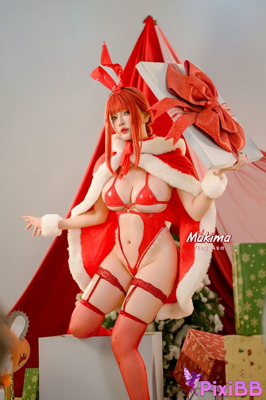 Cosplayer Tiny Asa chainsaw man maqima Christmas PixiBB.COM 002