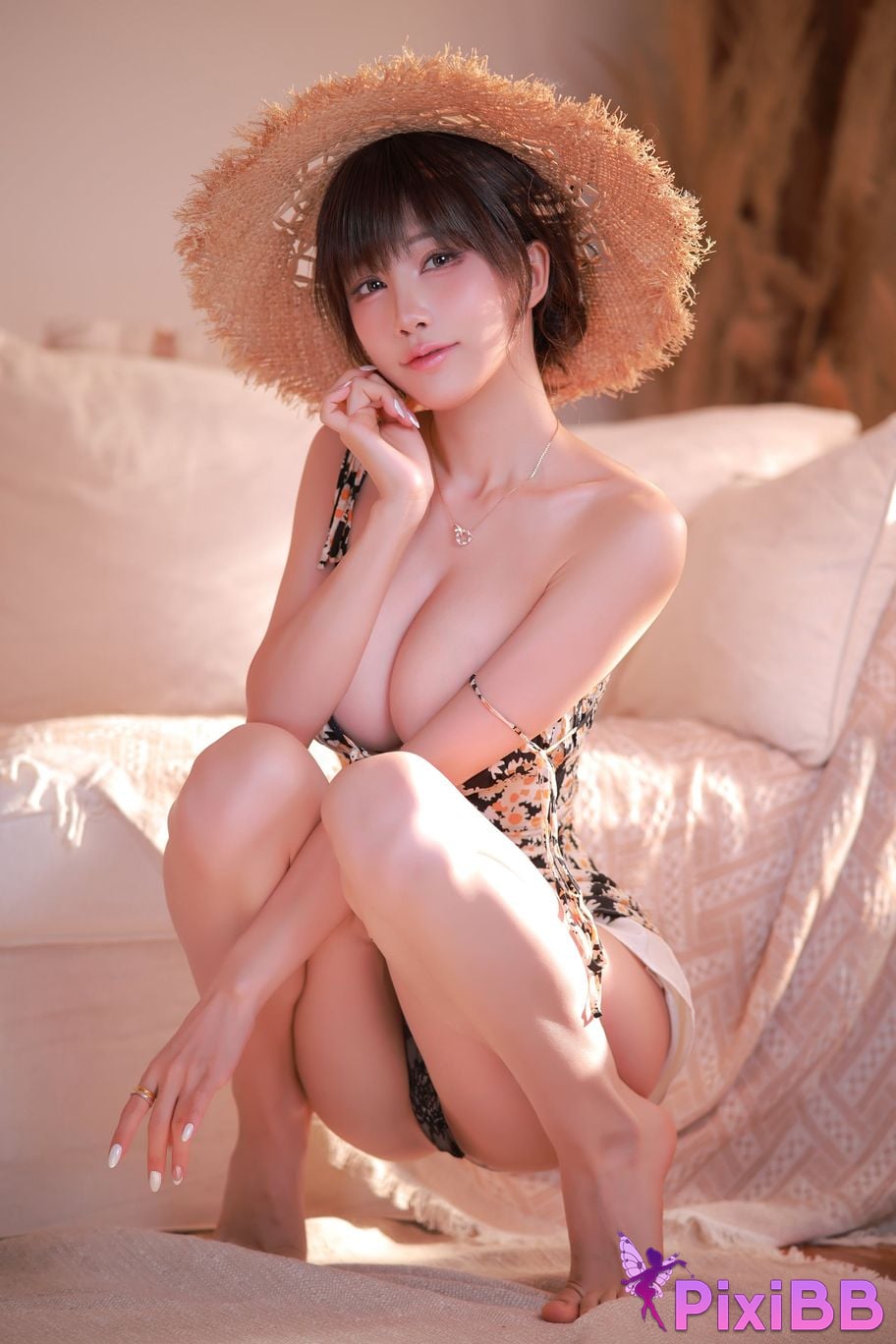 Cosplayer shuimiao Aqua summer dress PixiBB.COM 013