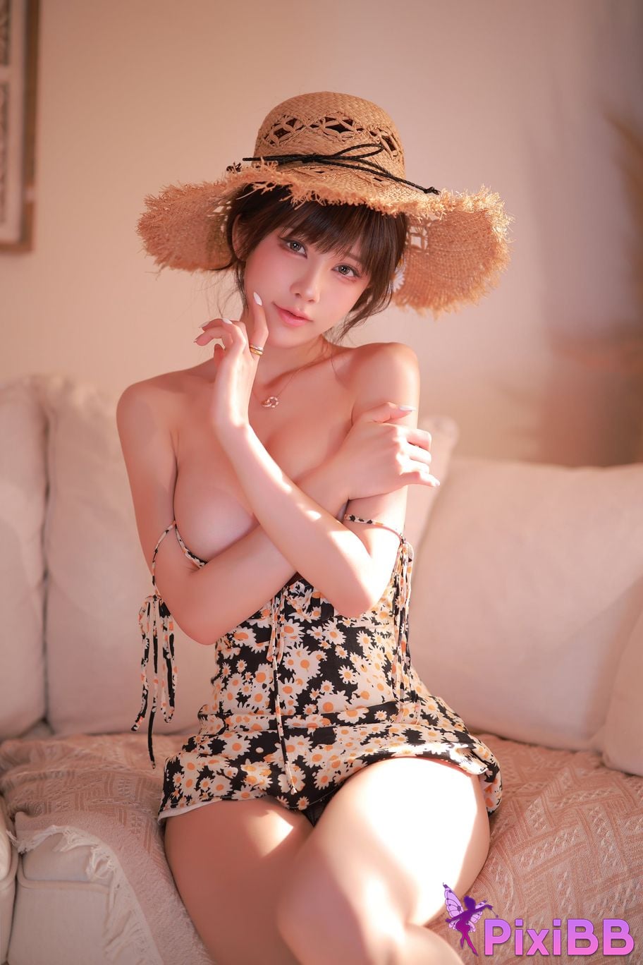 Cosplayer shuimiao Aqua summer dress PixiBB.COM 052