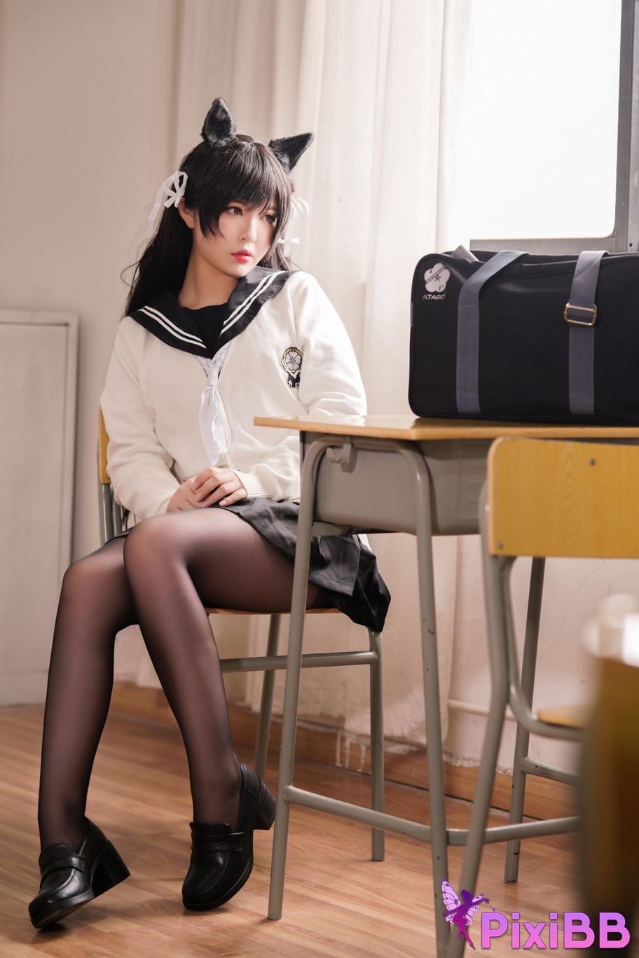Cosplayer Half half son Atago Academy Fantasy PixiBB.COM 007