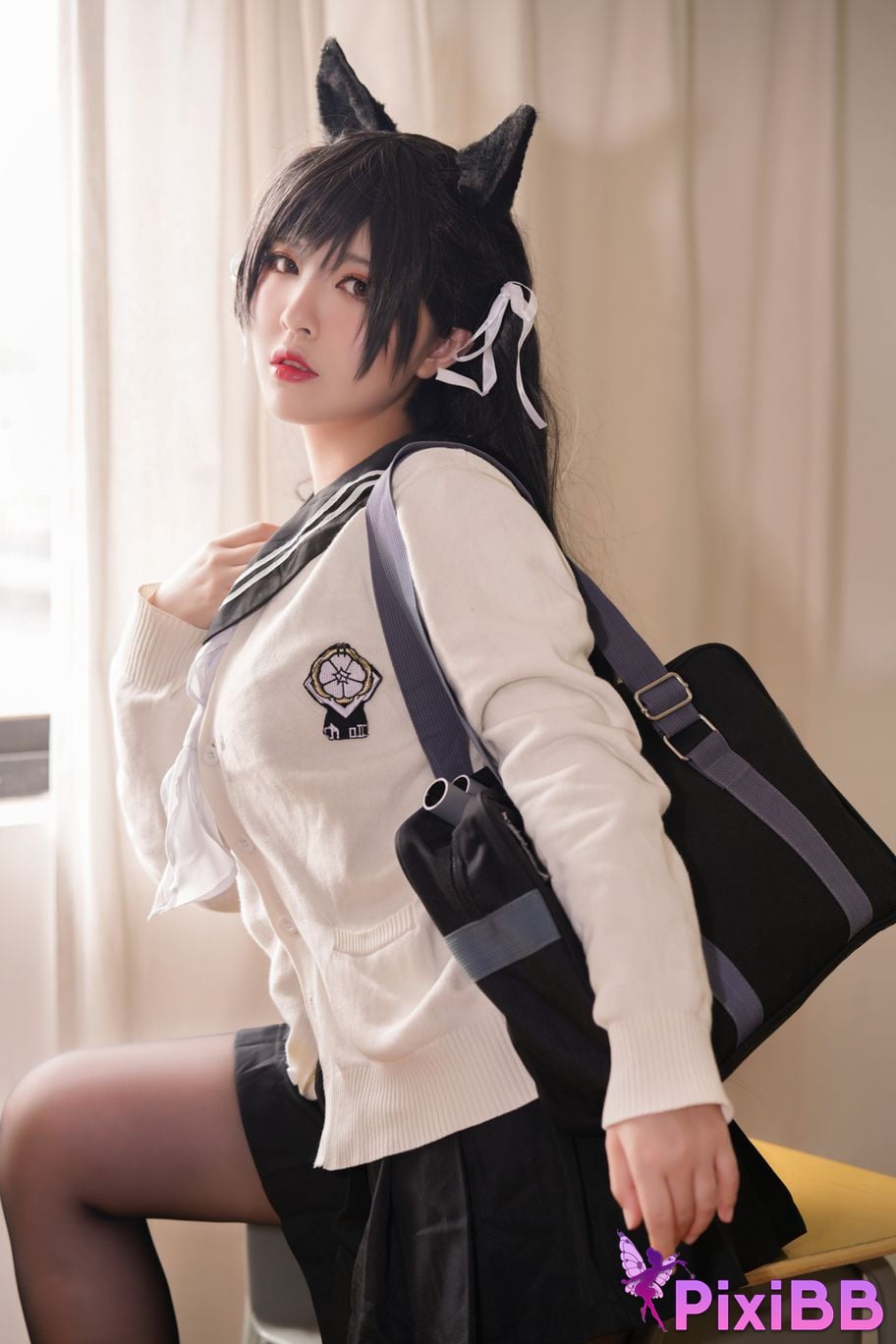 Cosplayer Half half son Atago Academy Fantasy PixiBB.COM 008