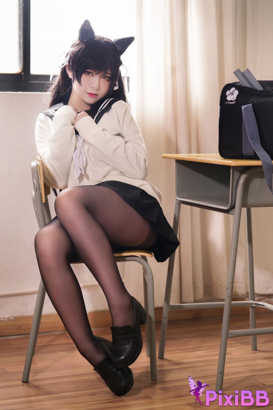 Cosplayer Half half son Atago Academy Fantasy PixiBB.COM 015