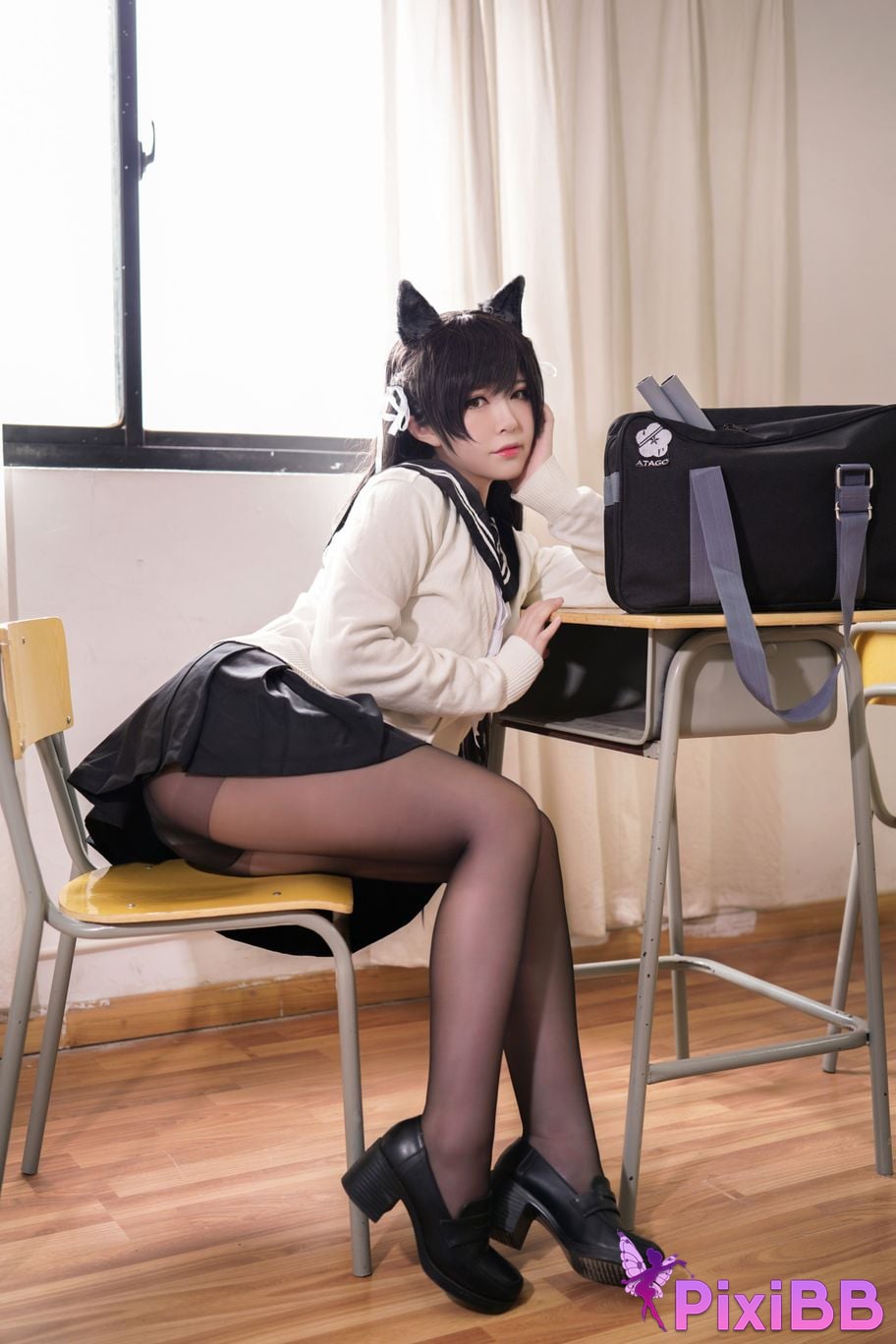 Cosplayer Half half son Atago Academy Fantasy PixiBB.COM 017