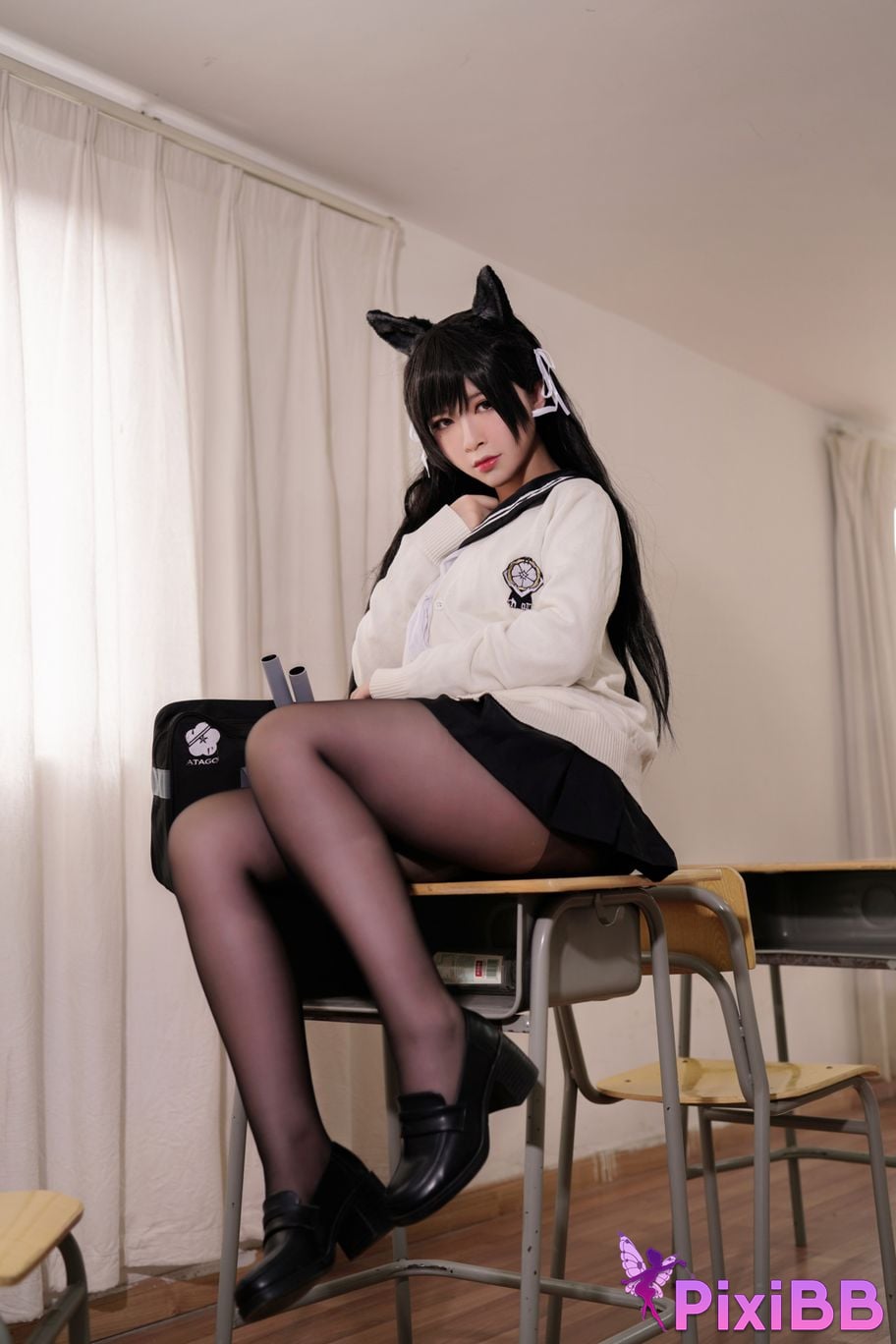 Cosplayer Half half son Atago Academy Fantasy PixiBB.COM 019