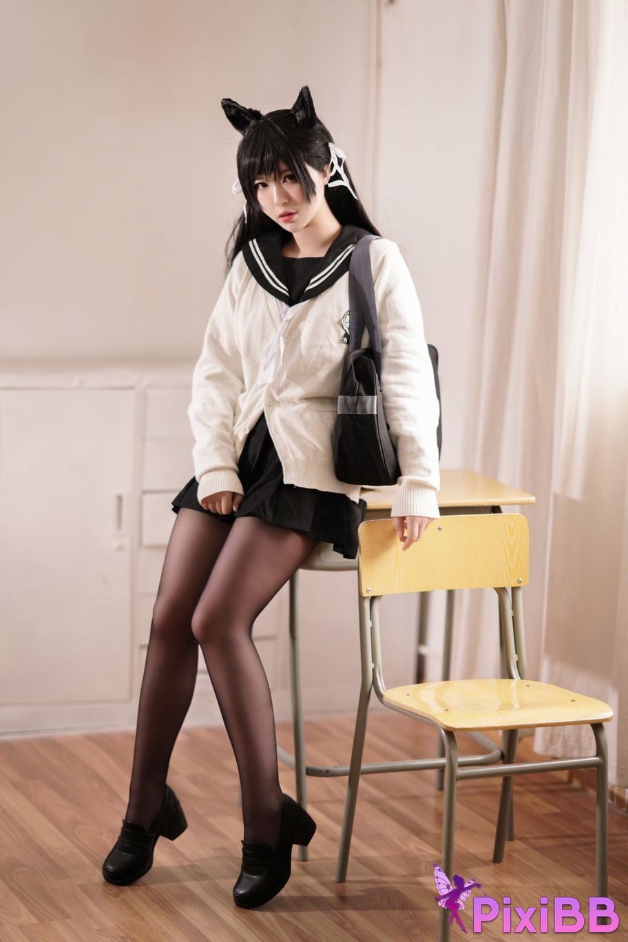 Cosplayer Half half son Atago Academy Fantasy PixiBB.COM 021