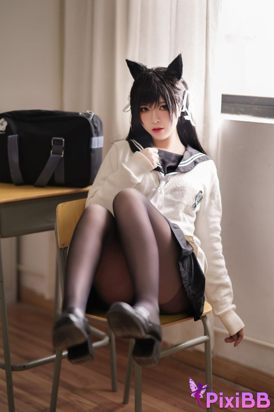 Cosplayer Half half son Atago Academy Fantasy PixiBB.COM 023