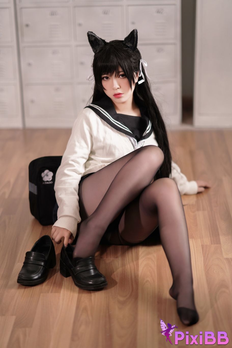 Cosplayer Half half son Atago Academy Fantasy PixiBB.COM 024