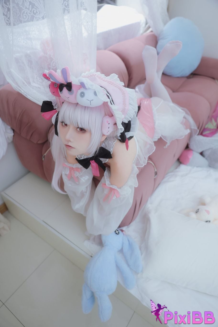 Cosplay G44 wont get hurt Azur Blue Halford PixiBB.COM 034