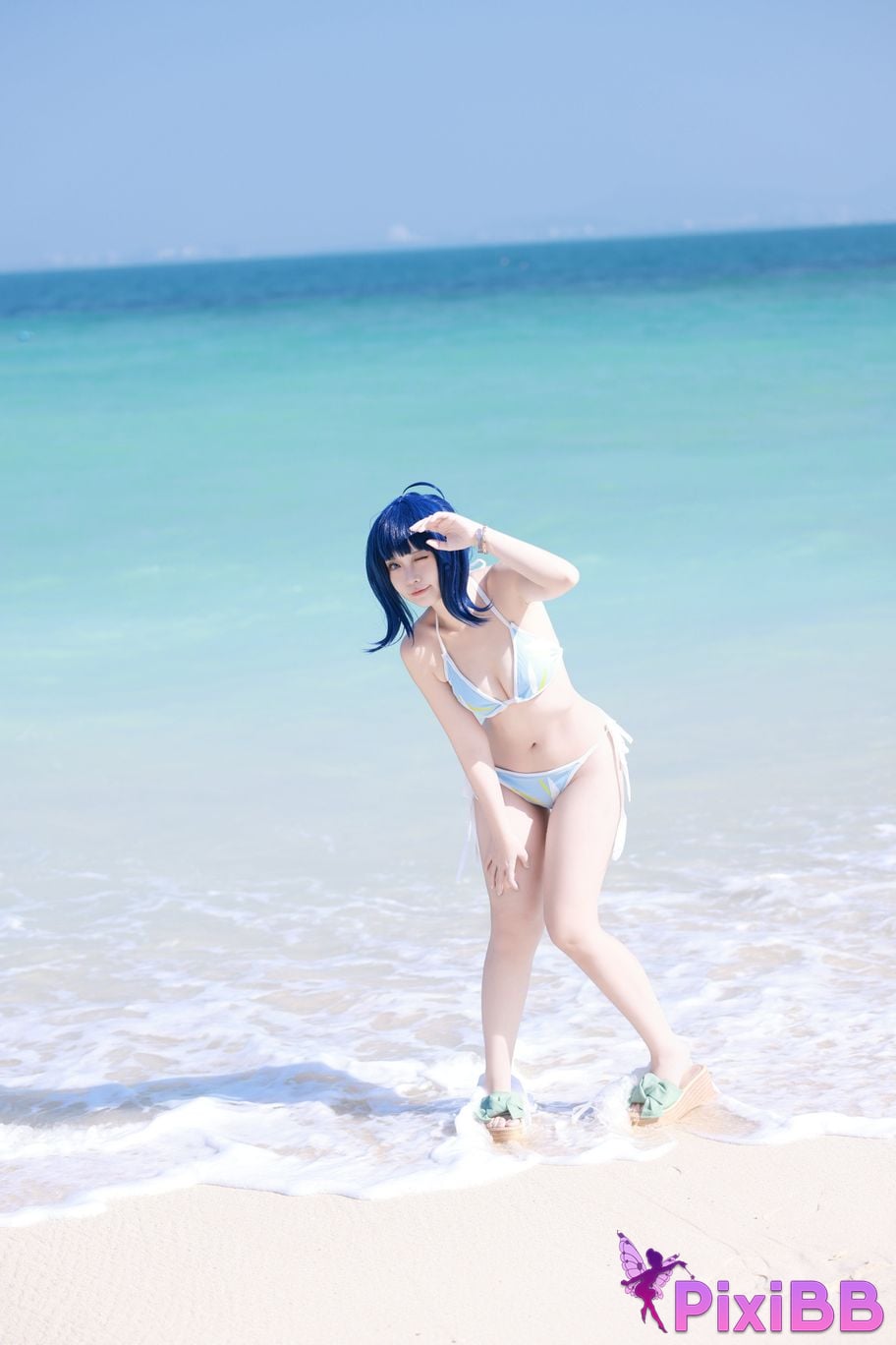 Cosplay G44 wont get hurt Hachina Miankai Swimsuit PixiBB.COM 001