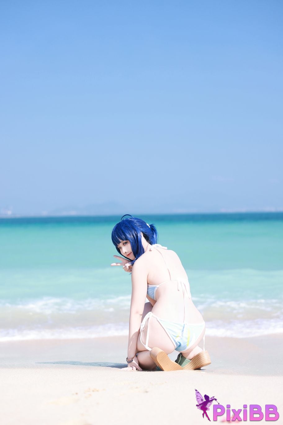 Cosplay G44 wont get hurt Hachina Miankai Swimsuit PixiBB.COM 005