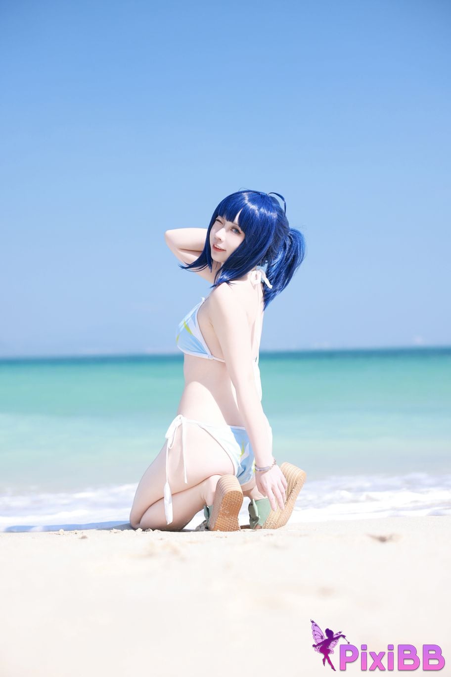 Cosplay G44 wont get hurt Hachina Miankai Swimsuit PixiBB.COM 006