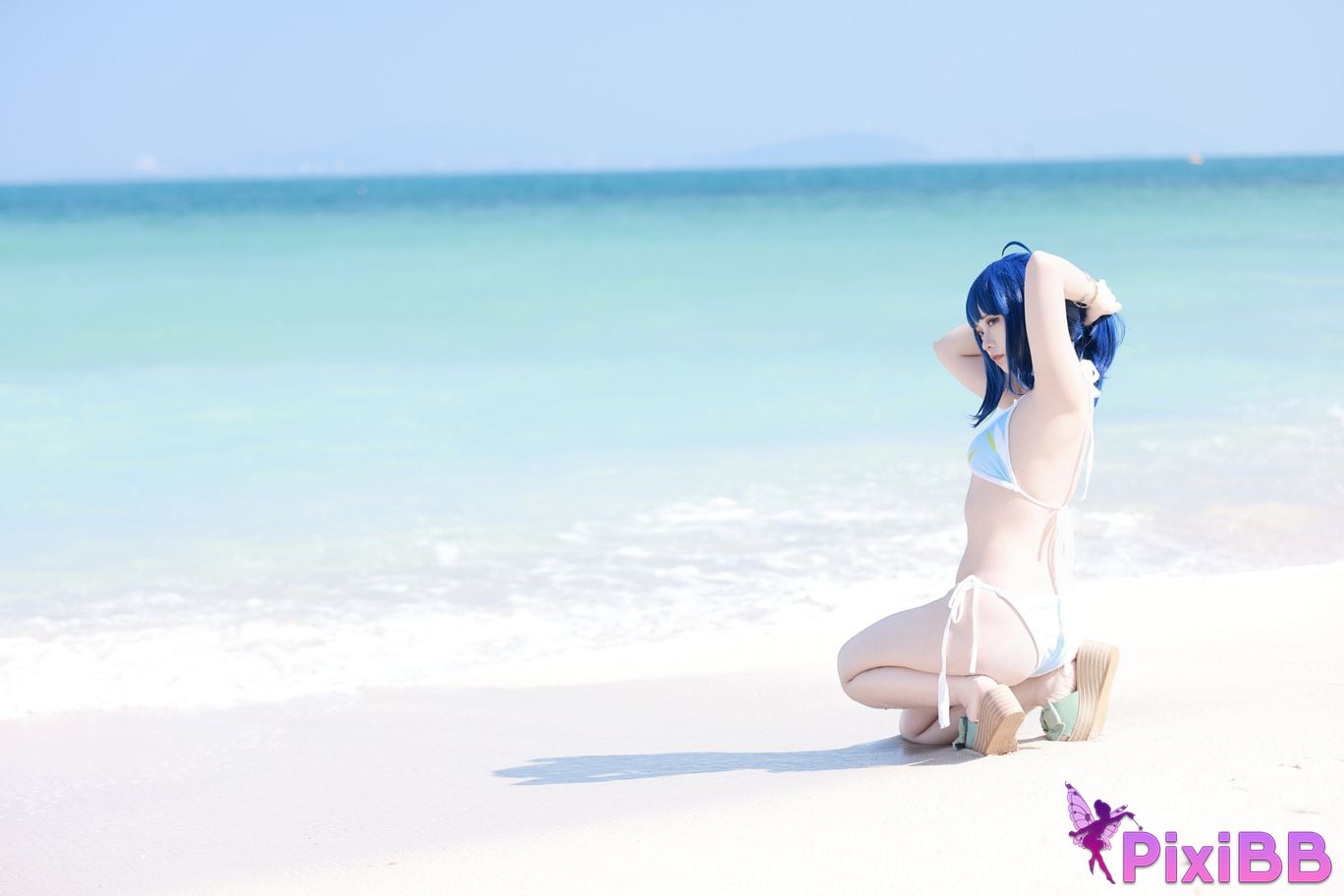 Cosplay G44 wont get hurt Hachina Miankai Swimsuit PixiBB.COM 007