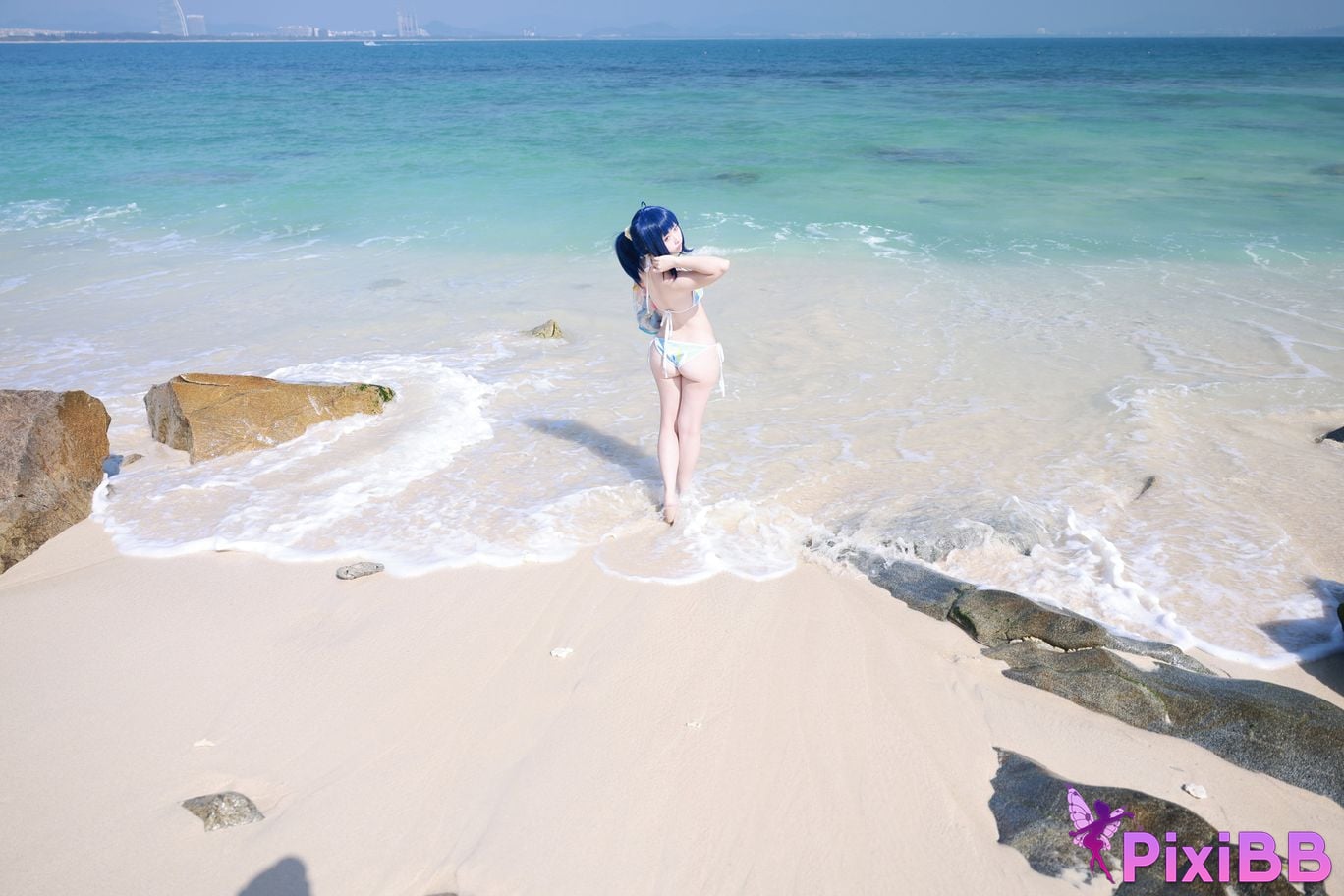 Cosplay G44 wont get hurt Hachina Miankai Swimsuit PixiBB.COM 009