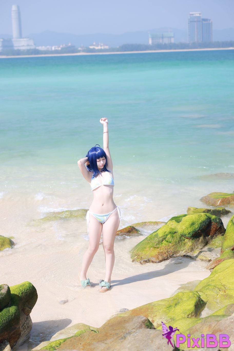 Cosplay G44 wont get hurt Hachina Miankai Swimsuit PixiBB.COM 011