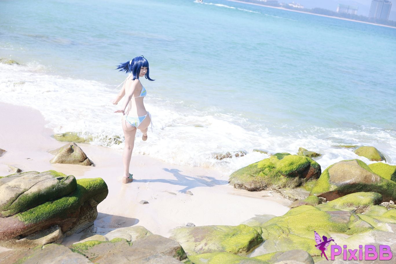 Cosplay G44 wont get hurt Hachina Miankai Swimsuit PixiBB.COM 012