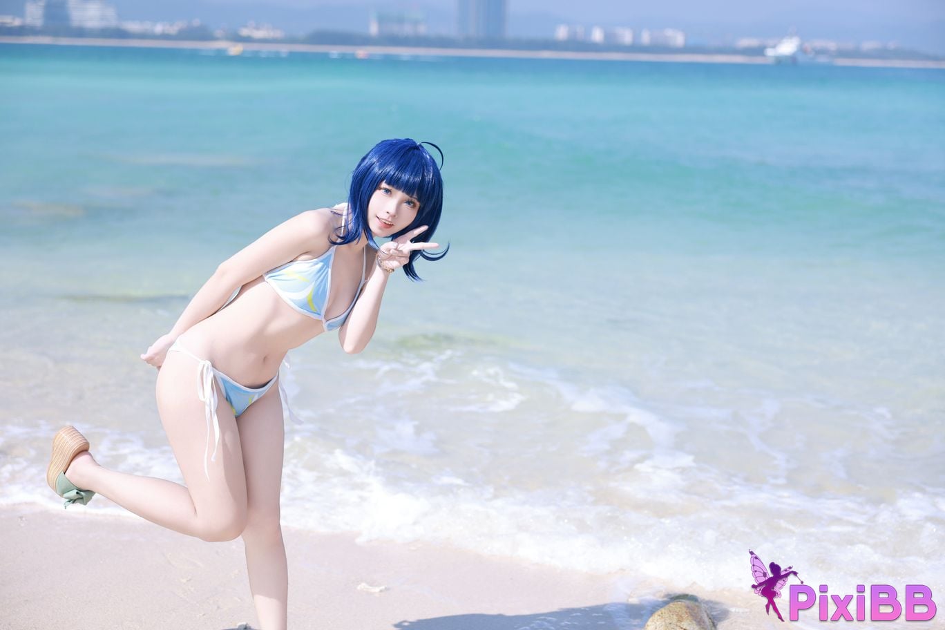 Cosplay G44 wont get hurt Hachina Miankai Swimsuit PixiBB.COM 016