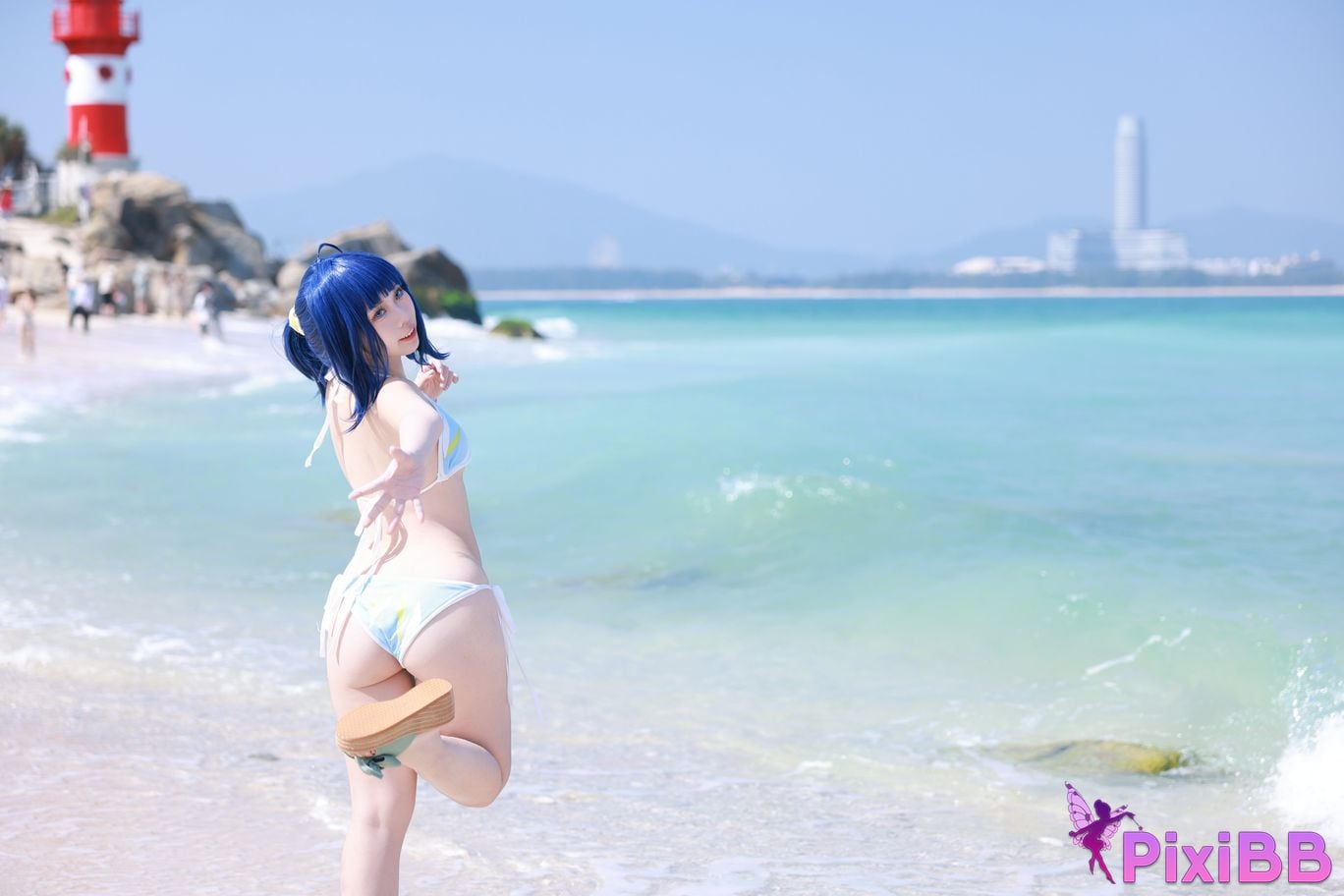 Cosplay G44 wont get hurt Hachina Miankai Swimsuit PixiBB.COM 017