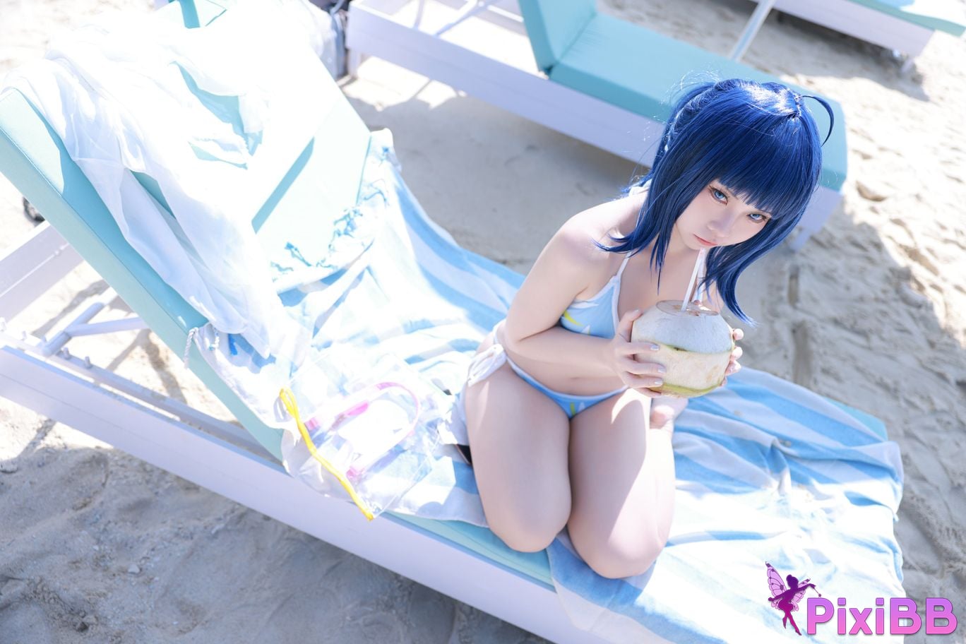 Cosplay G44 wont get hurt Hachina Miankai Swimsuit PixiBB.COM 021