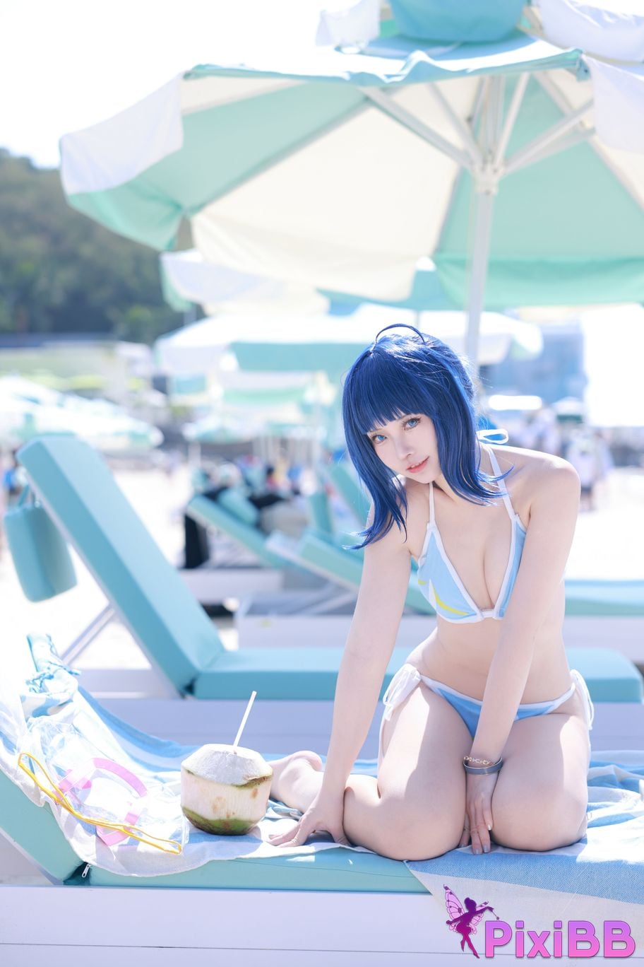 Cosplay G44 wont get hurt Hachina Miankai Swimsuit PixiBB.COM 023