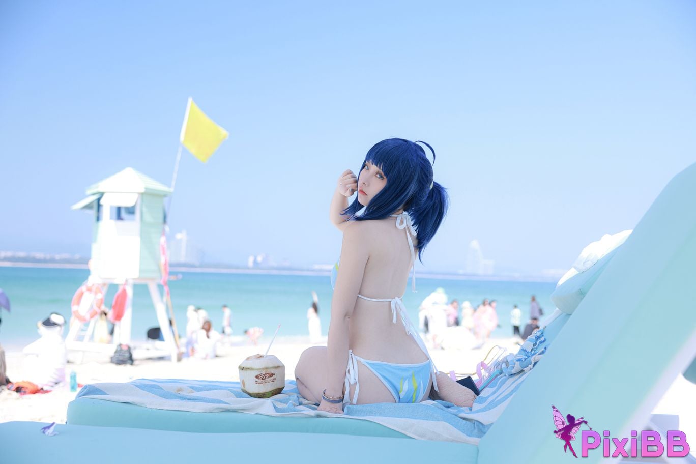 Cosplay G44 wont get hurt Hachina Miankai Swimsuit PixiBB.COM 024