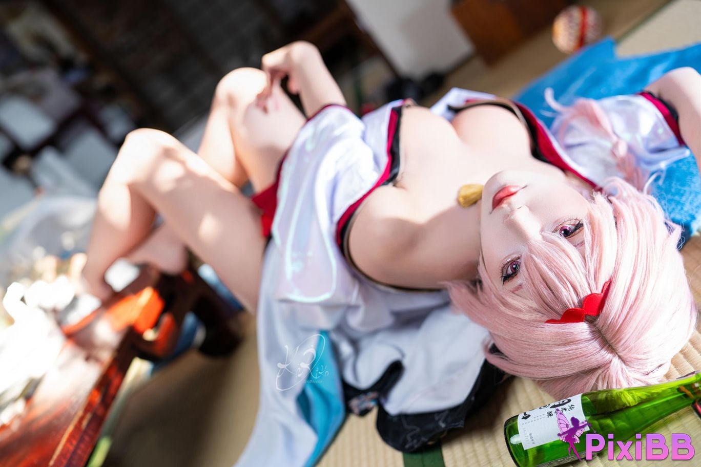 Cosplayer cut Celia red lotus shadow flower of longing PixiBB.COM 008